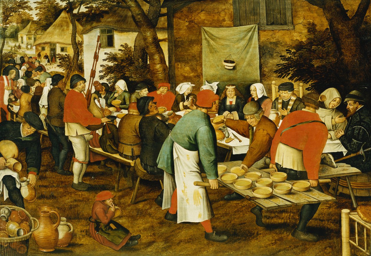 Selská svatební hostina, 1630 od Pieter Brueghel the Younger