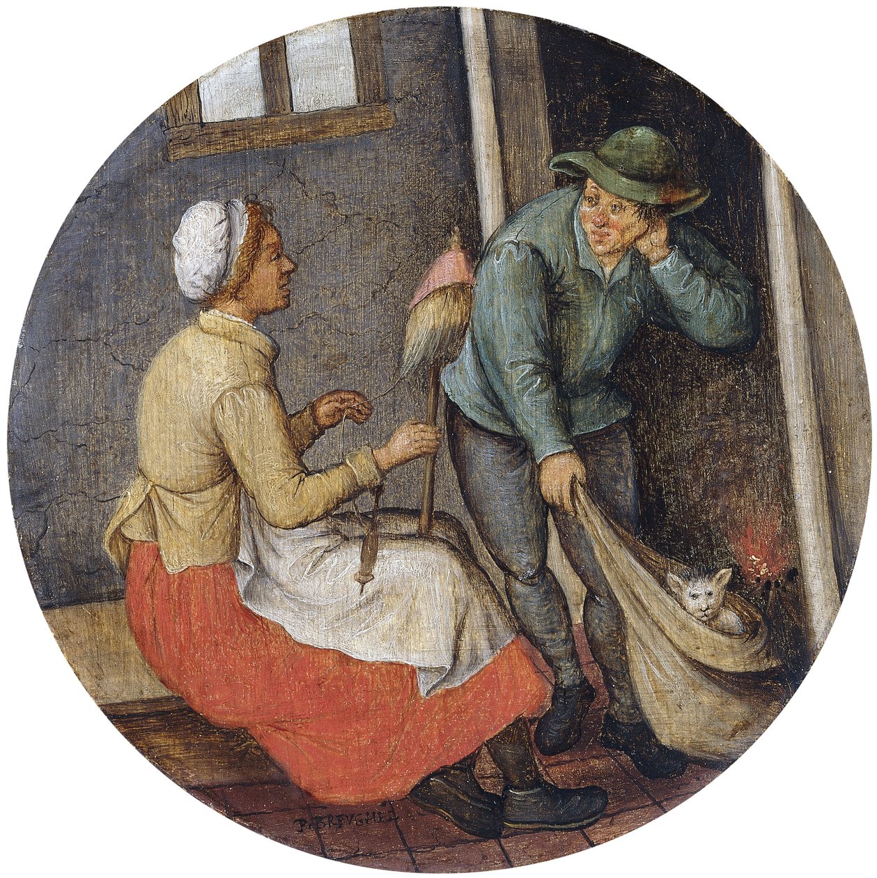 Přísloví - Vypustit kočku z pytle, od Pieter Brueghel the Younger