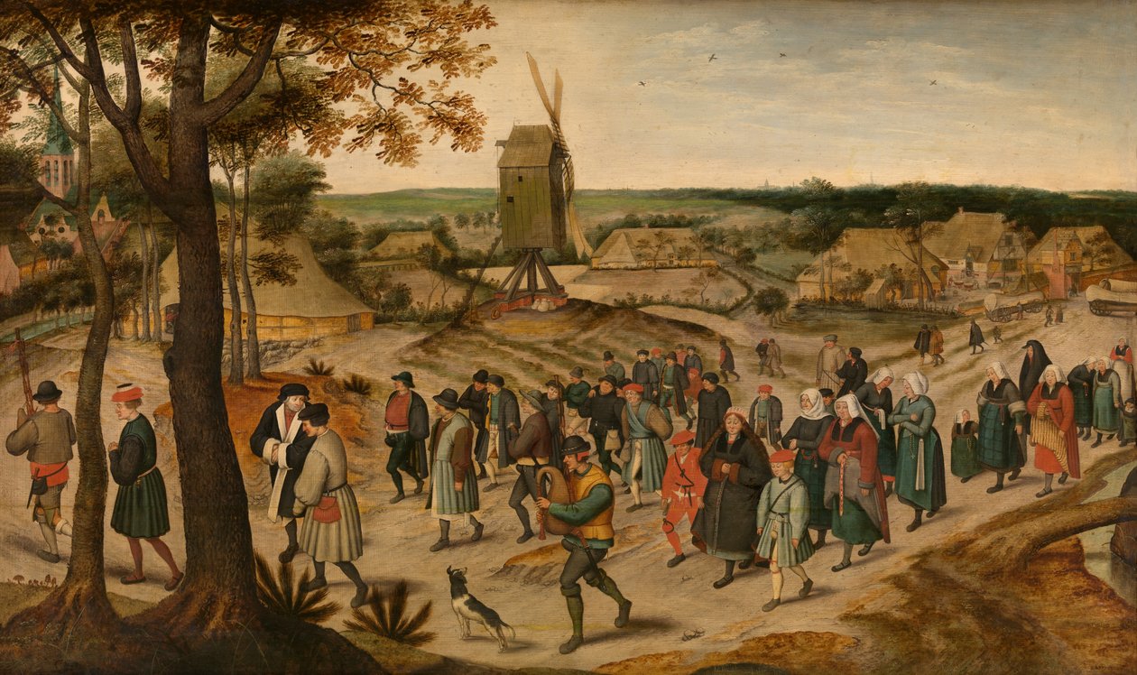 Svatební průvod od Pieter the Younger Brueghel