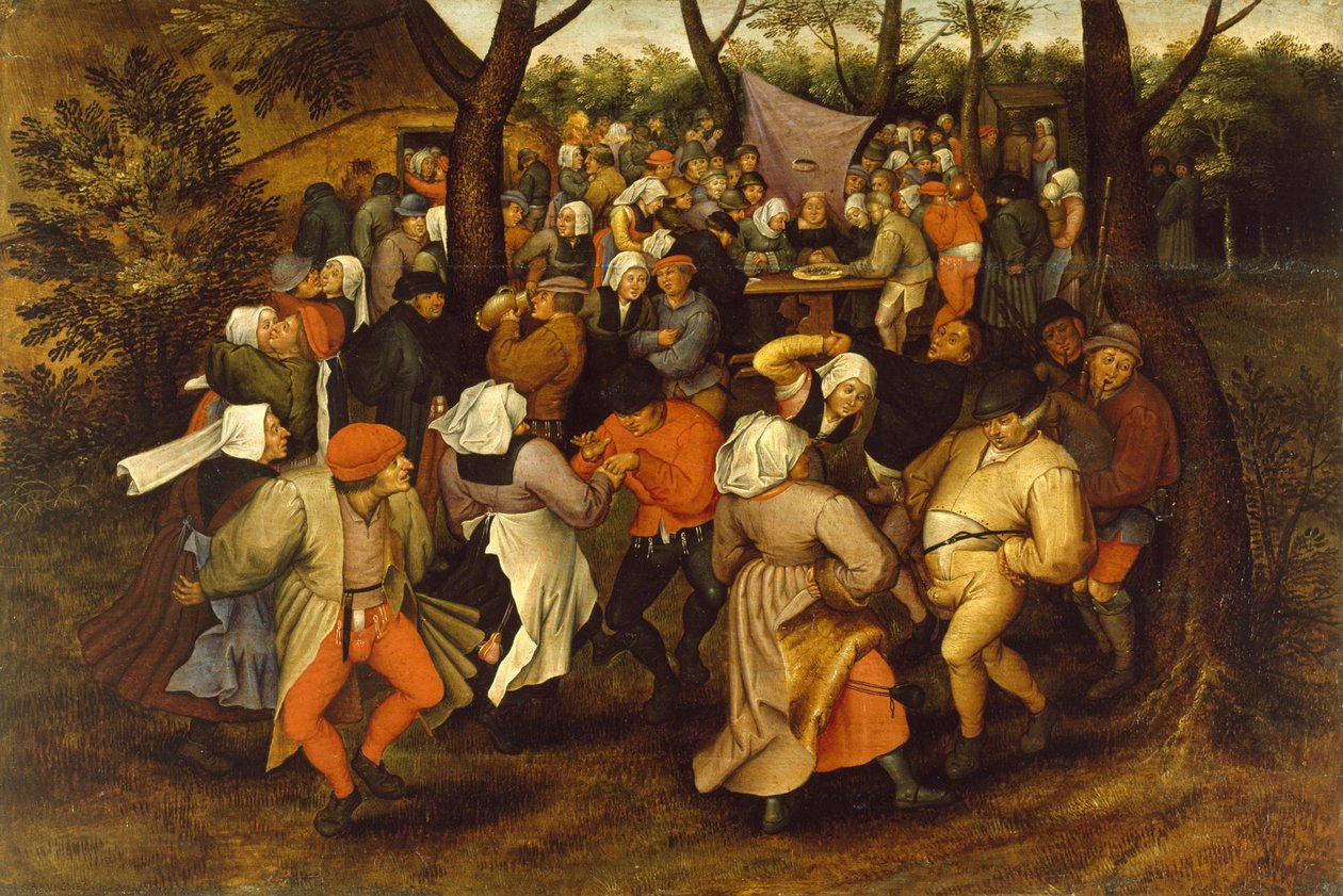 Selský svatební tanec, 1607 od Pieter Brueghel the Younger