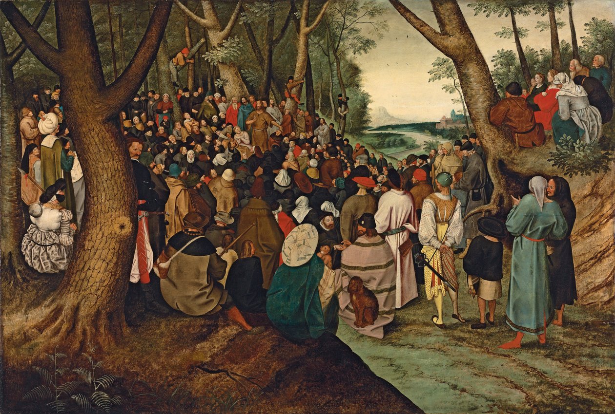 Svatý Jan Křtitel káže zástupu od Pieter Brueghel the Younger