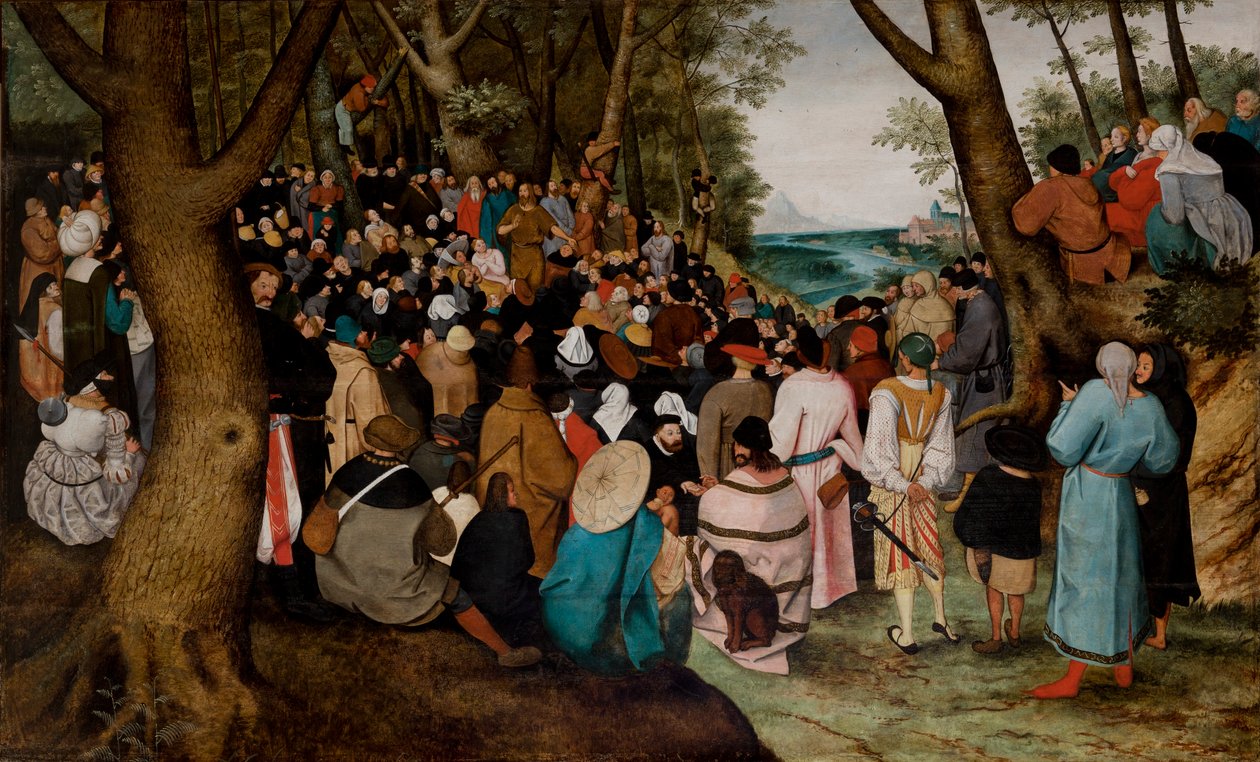 Kázání svatého Jana Křtitele od Pieter the Younger Brueghel