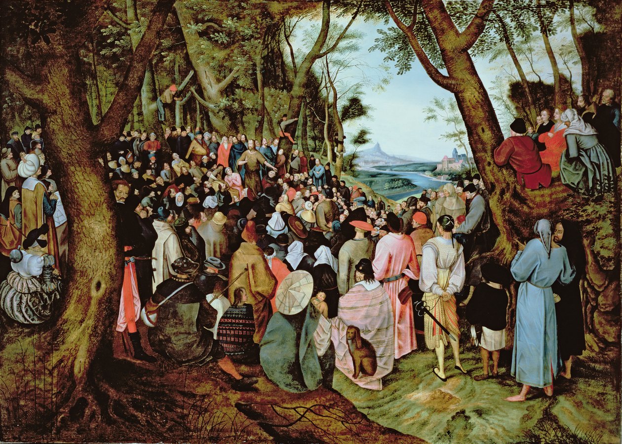 Svatý Jan Křtitel káže na poušti od Pieter Brueghel the Younger