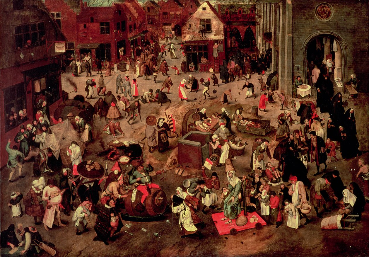 Střet mezi Carem a Mardi-Grasem od Pieter the Younger Brueghel