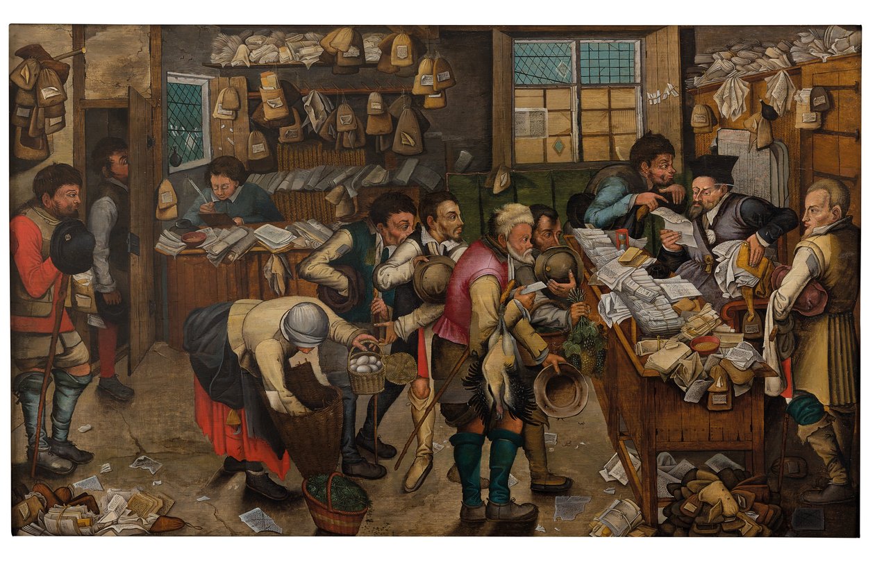 Placení desátků (olej na panelu) od Pieter the Younger Brueghel