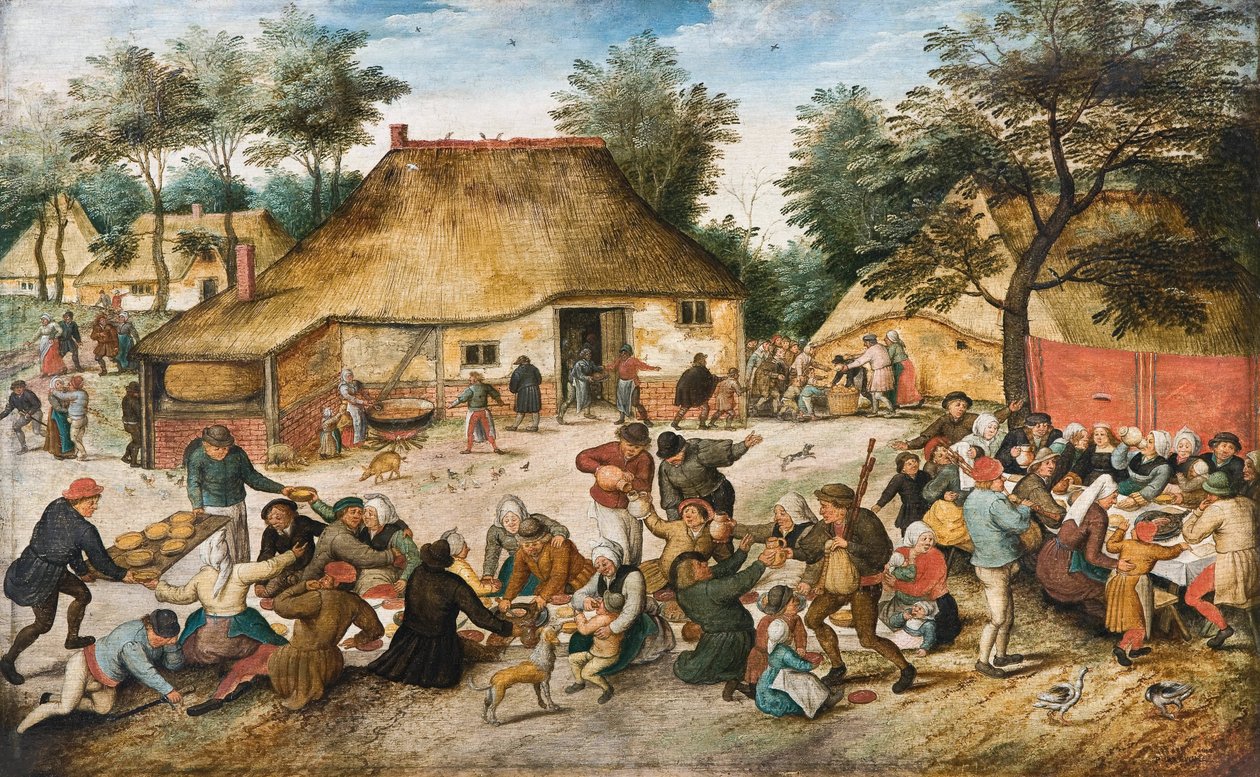 Selská svatba - Obraz Pietera Brueghela, mladšího (Le jeune ou d