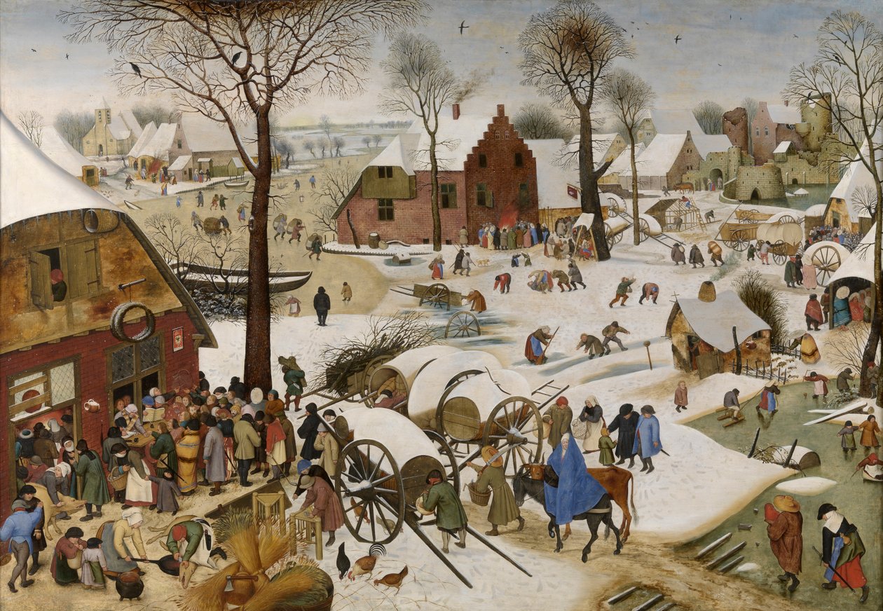 Sčítání lidu v Betlémě (olej na panelu) od Pieter the Younger Brueghel