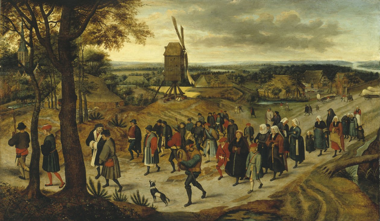 Svatební průvod od Pieter the Younger Brueghel