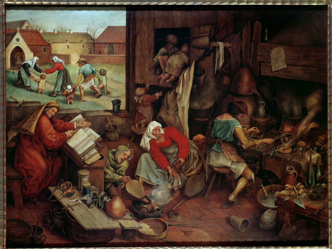 Alchymistický obraz Pietera Mladého zvaný Brueghel d