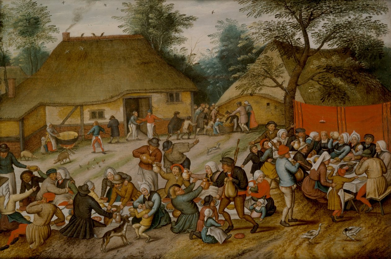 Svatební Hostina Pod širým nebem od Pieter the Younger Brueghel