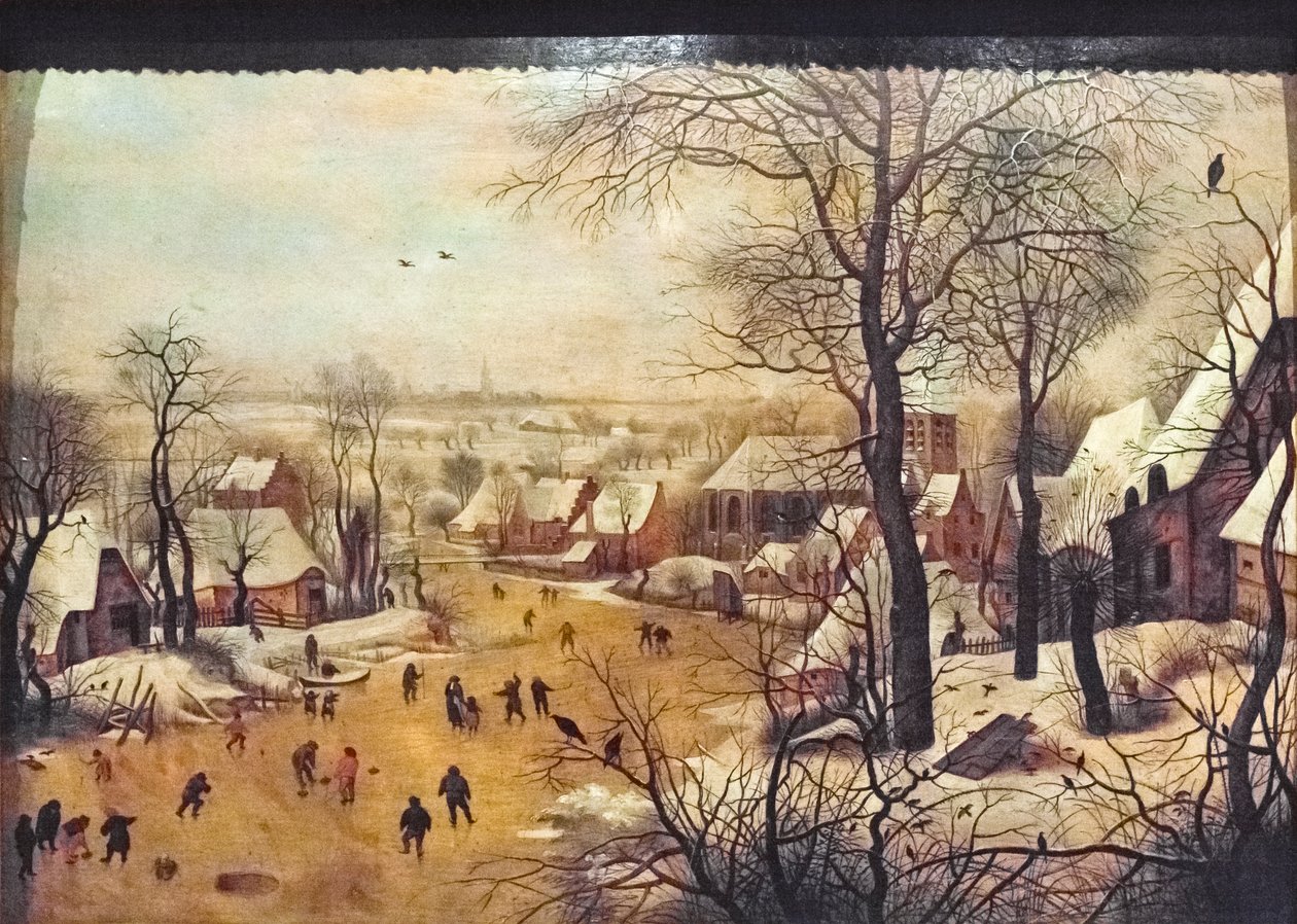 Zimní krajina s bruslaři od Pieter the Younger Brueghel