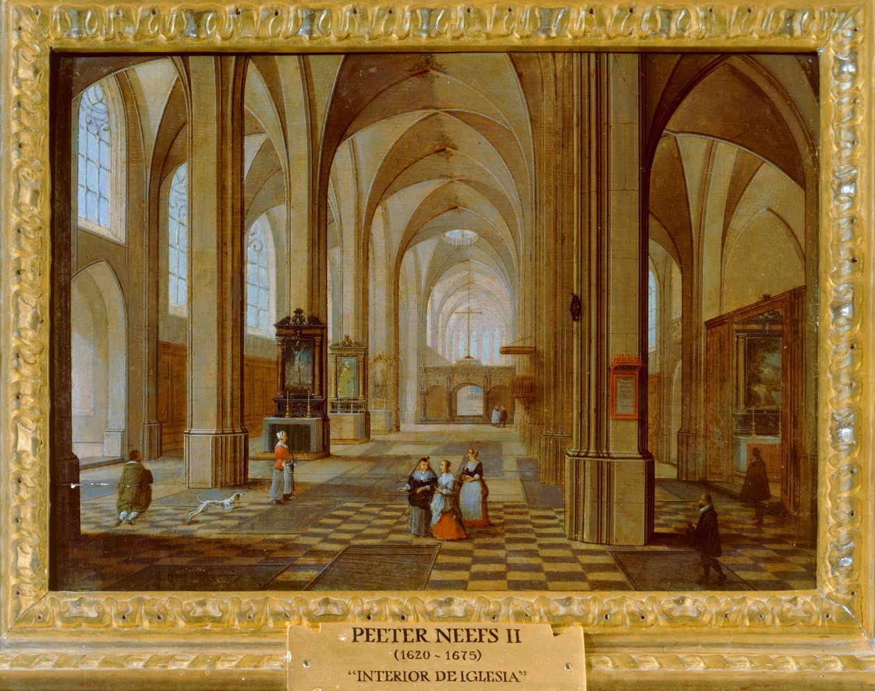 Interiér kostela od Pieter the Younger Neefs