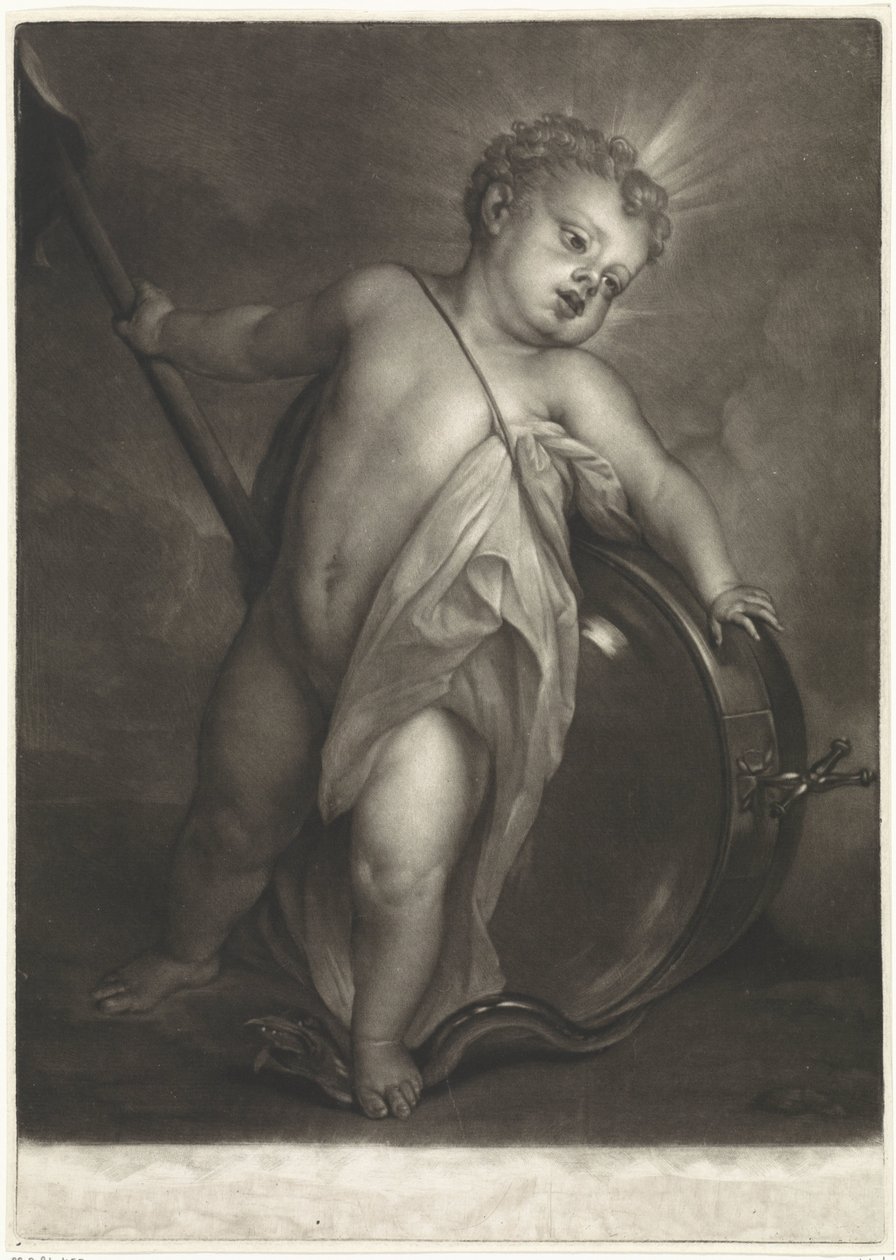 Před Christuskindem als Salvatore od Pieter van Bleeck