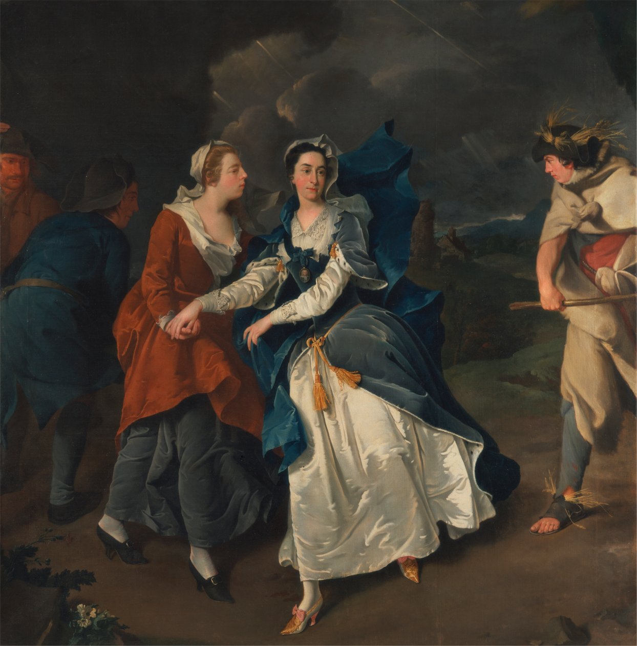 Paní Cibber jako Cordelia od Pieter van Bleeck