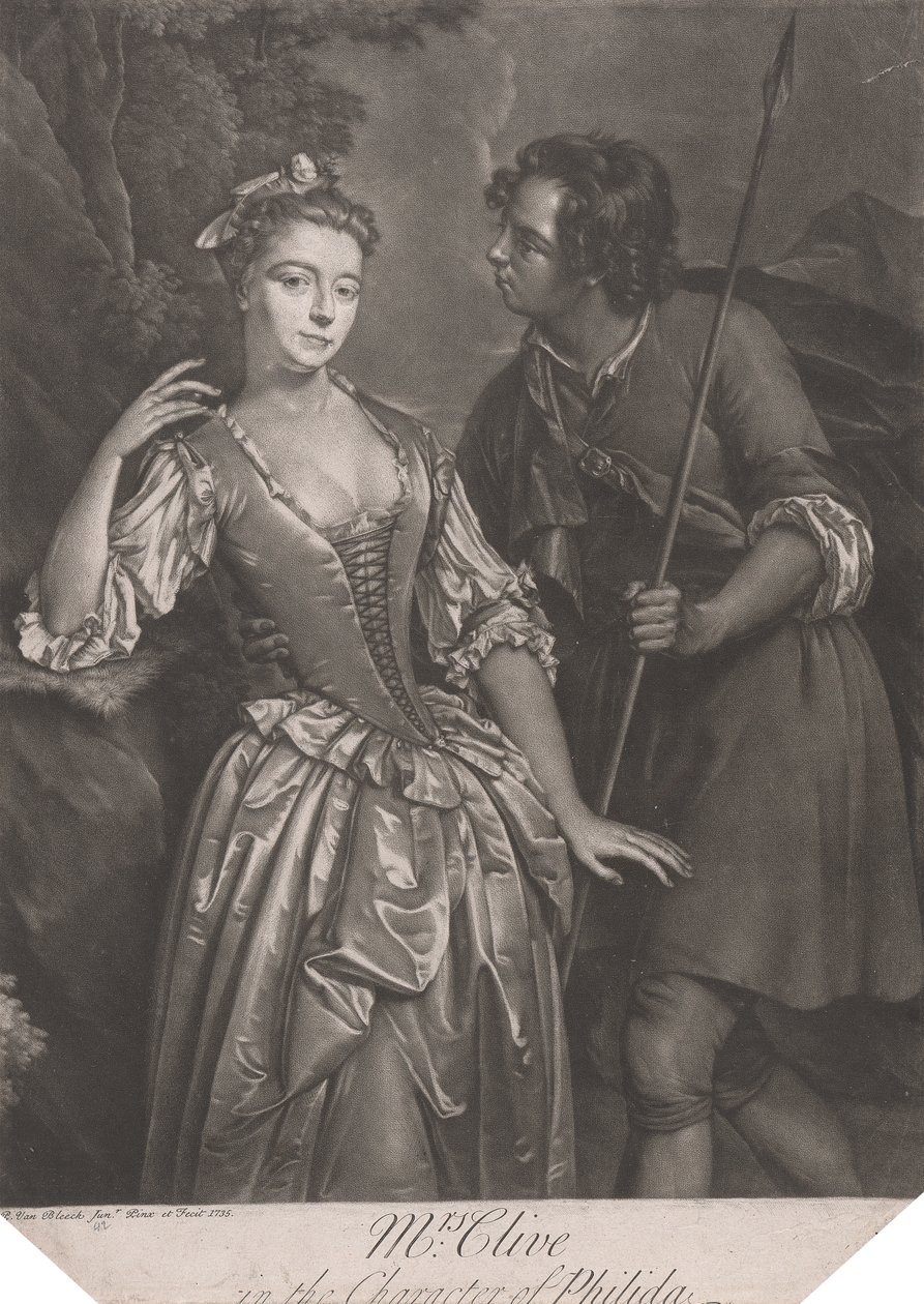 Paní Cliveová v charakteru Philidy od Pieter van Bleeck