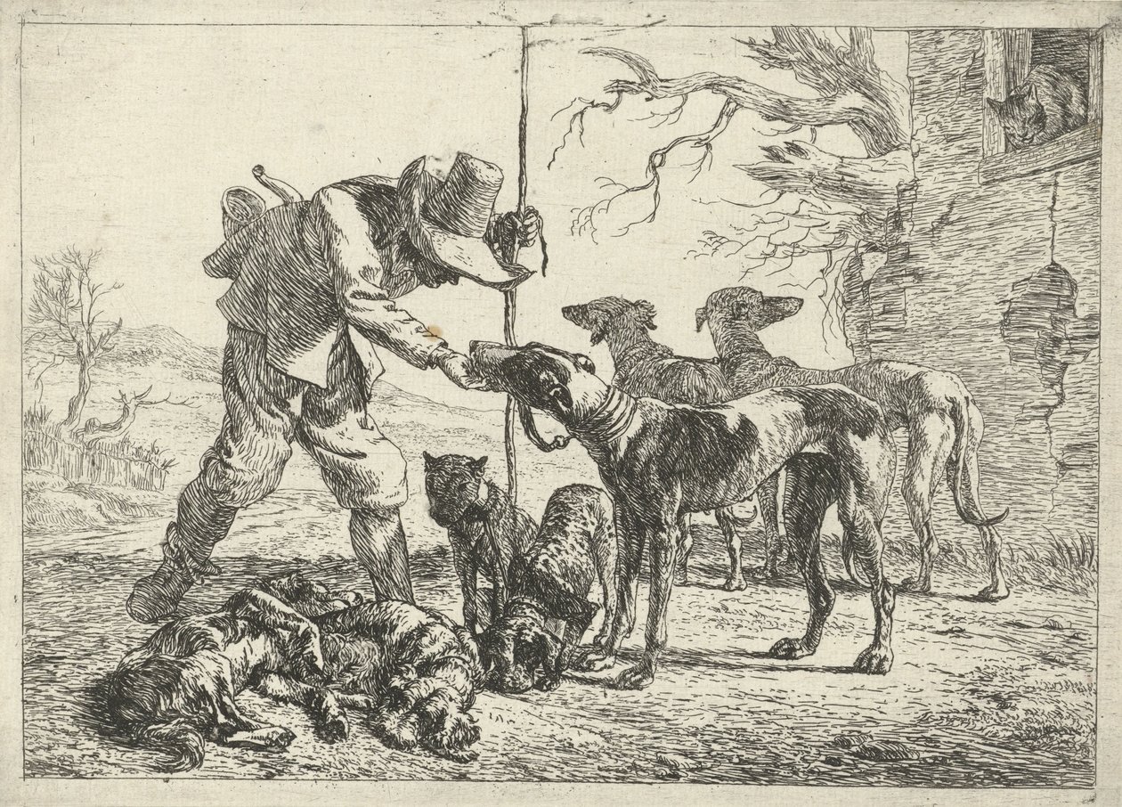 Lovec se sedmi psy od Pieter van Laer