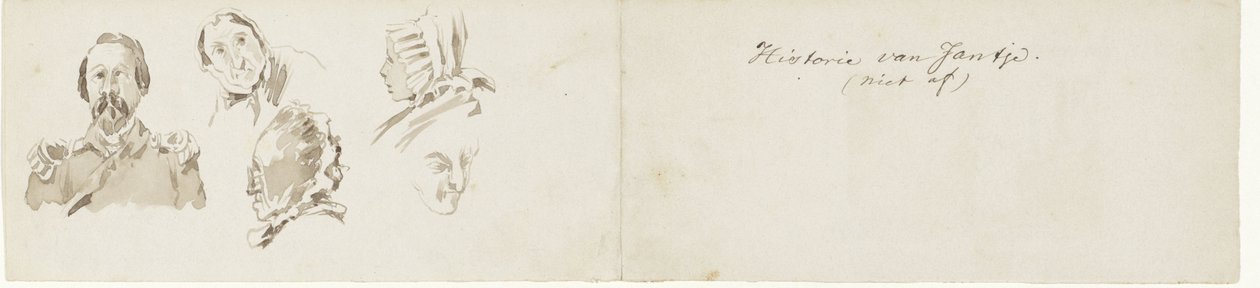 Některé náčrty k historii Jantje Historie Jantje. (nedokončeno) (název na objektu) od Pieter van Loon