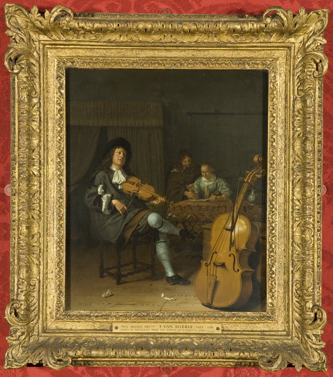A Music Party, cca 1675 (olej na panelu) od Pieter van Slingelandt