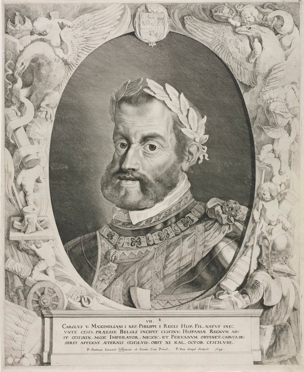 Portrét císaře Karla V od Pieter van Sompel