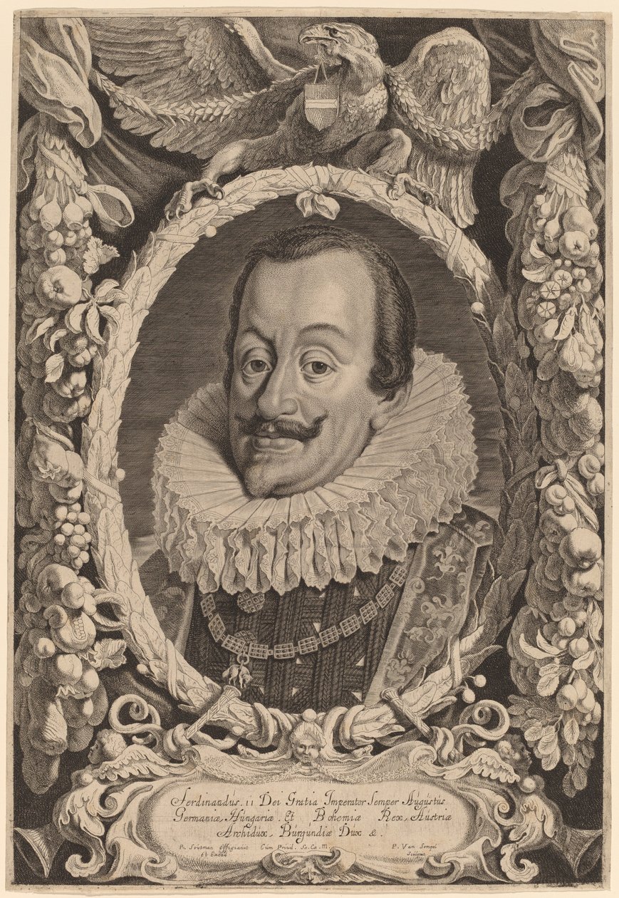 Ferdinand II od Pieter van Sompel after Pieter Claesz Soutman