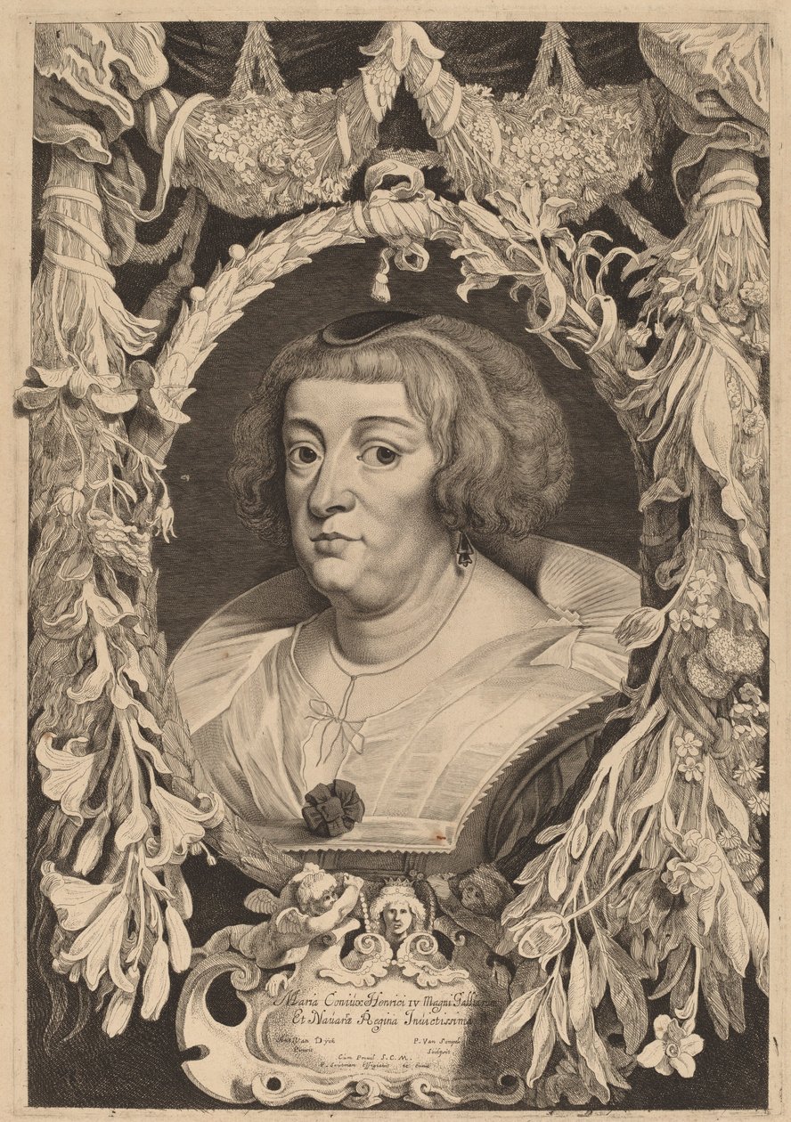 Marie de Medici od Pieter van Sompel and Pieter Claesz Soutman after Sir Anthony