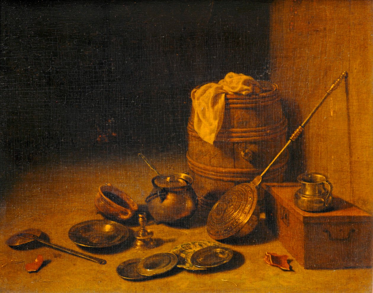 Ustensiles de cuisine - Kuchyňské potřeby ... od Pieter van den (c.1613 c.73) Bosch