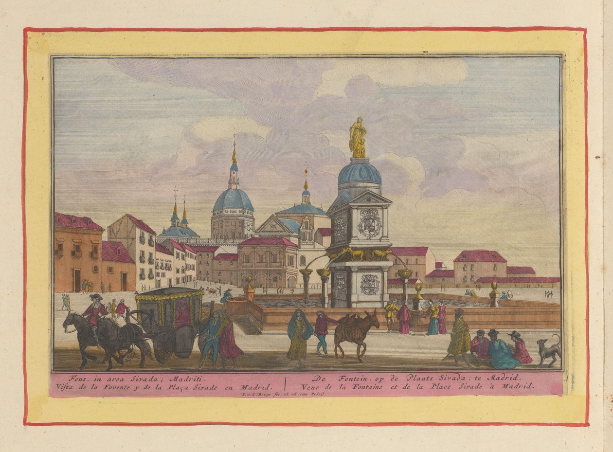 Fontána na náměstí Sivada v Madridu Fontána na náměstí Sirada (název na objektu) Theatrum Hispaniae (...) (název série) od Pieter van den Berge