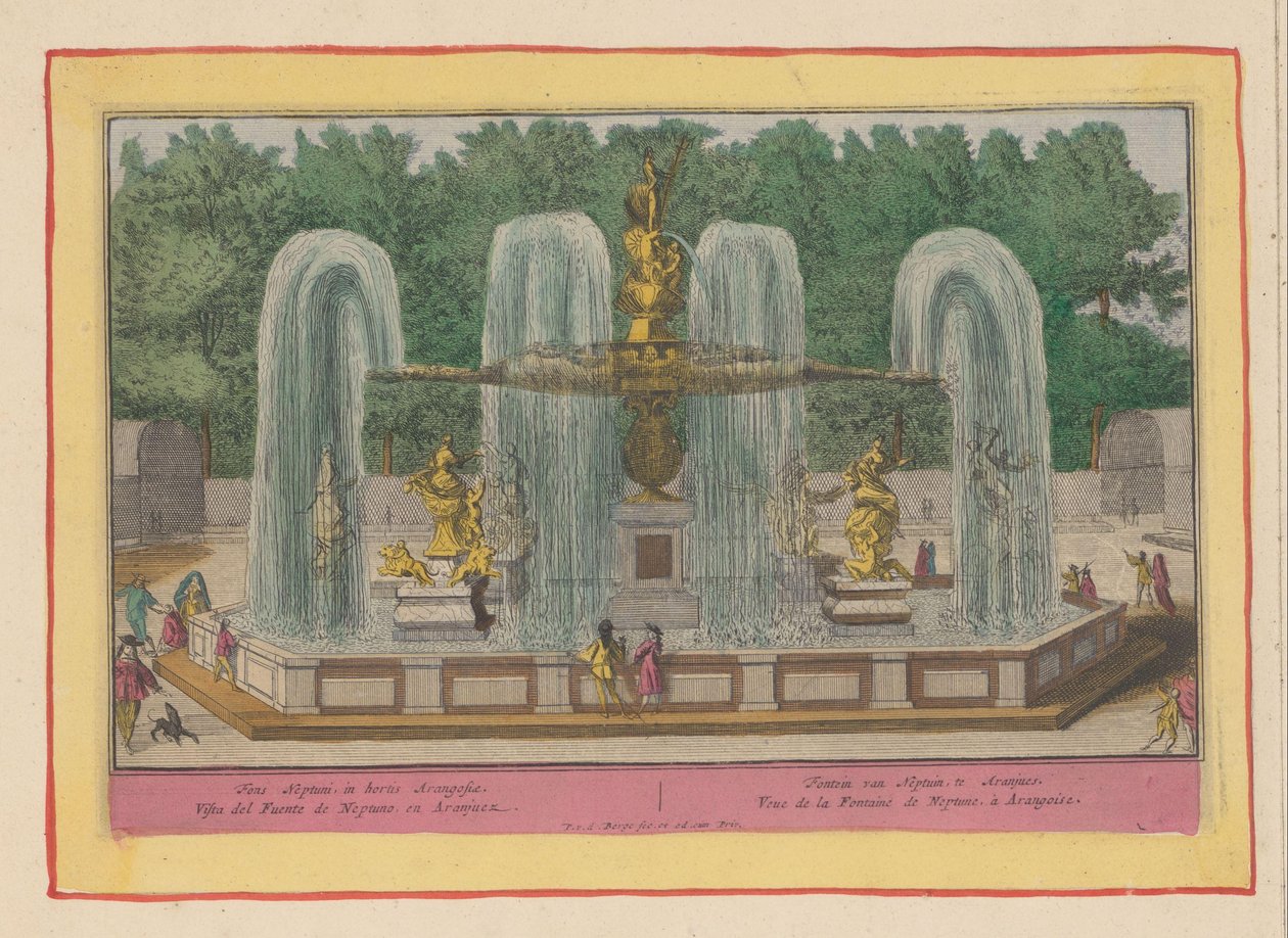 Neptunesfontein v Aranjuez Fontein van Neptuin, te Aranjues/ Neptunova fontána, v zahradách Arangosiae (...) (název na objektu) Divadlo Španělska (...) (název seriálu) od Pieter van den Berge