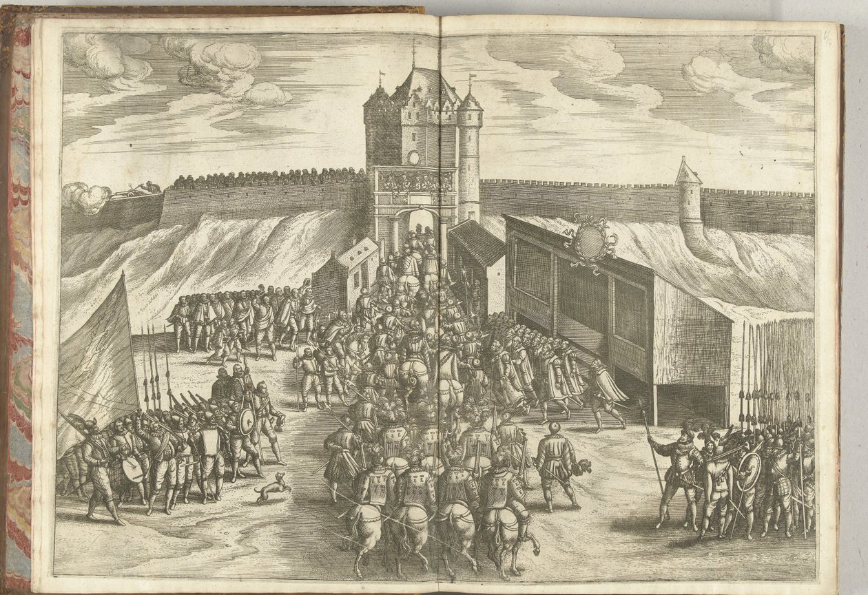Vstup arcivévody Ernsta do městské brány v Bruselu, 1594 od Pieter van der Borcht (I) (attributed to)