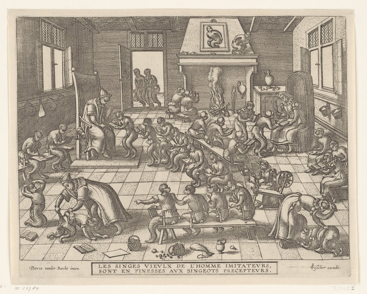 Apenschool Apenspel (název série) od Pieter van der Borcht (I)