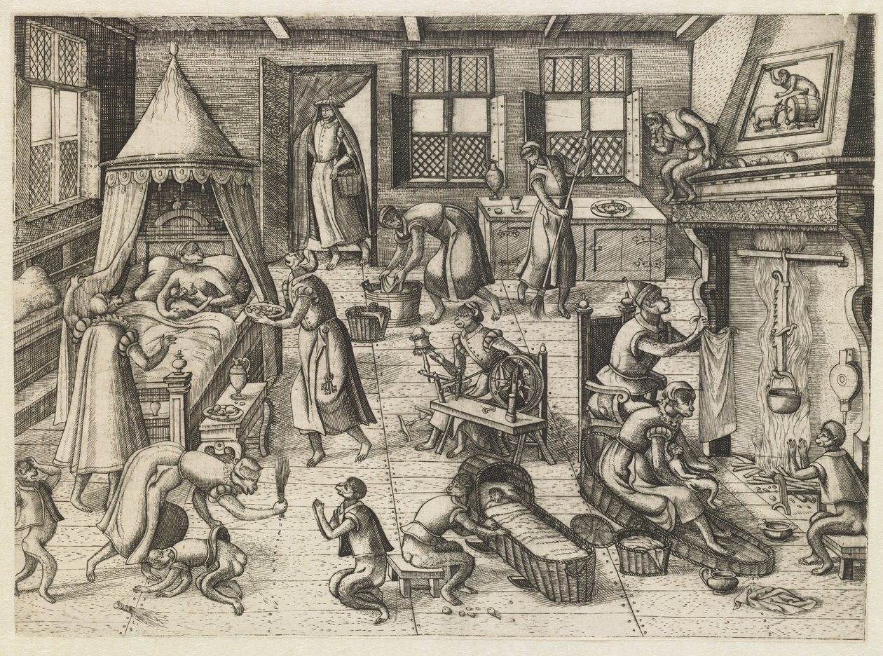 dětský pokoj Monkey game (název série) od Pieter van der Borcht (I)