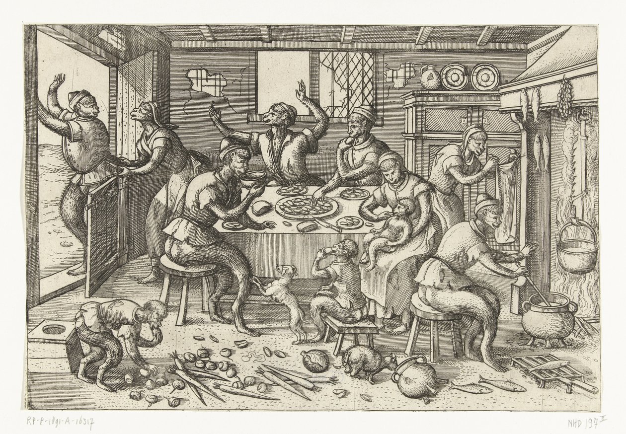 hubená kuchyně Monkey game (název série) od Pieter van der Borcht (I)