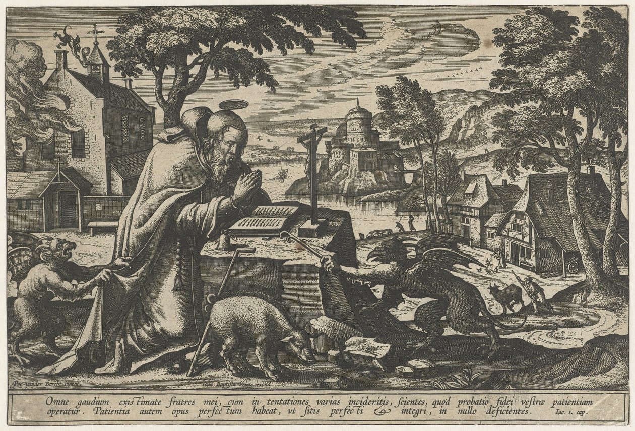 Pokušení svatého Antonína od Pieter van der Borcht (I)