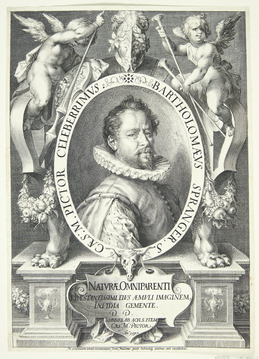 Bůh se zjevuje Abrahamovi v podobě anděla a Abraham odchází od Pieter van der Borcht