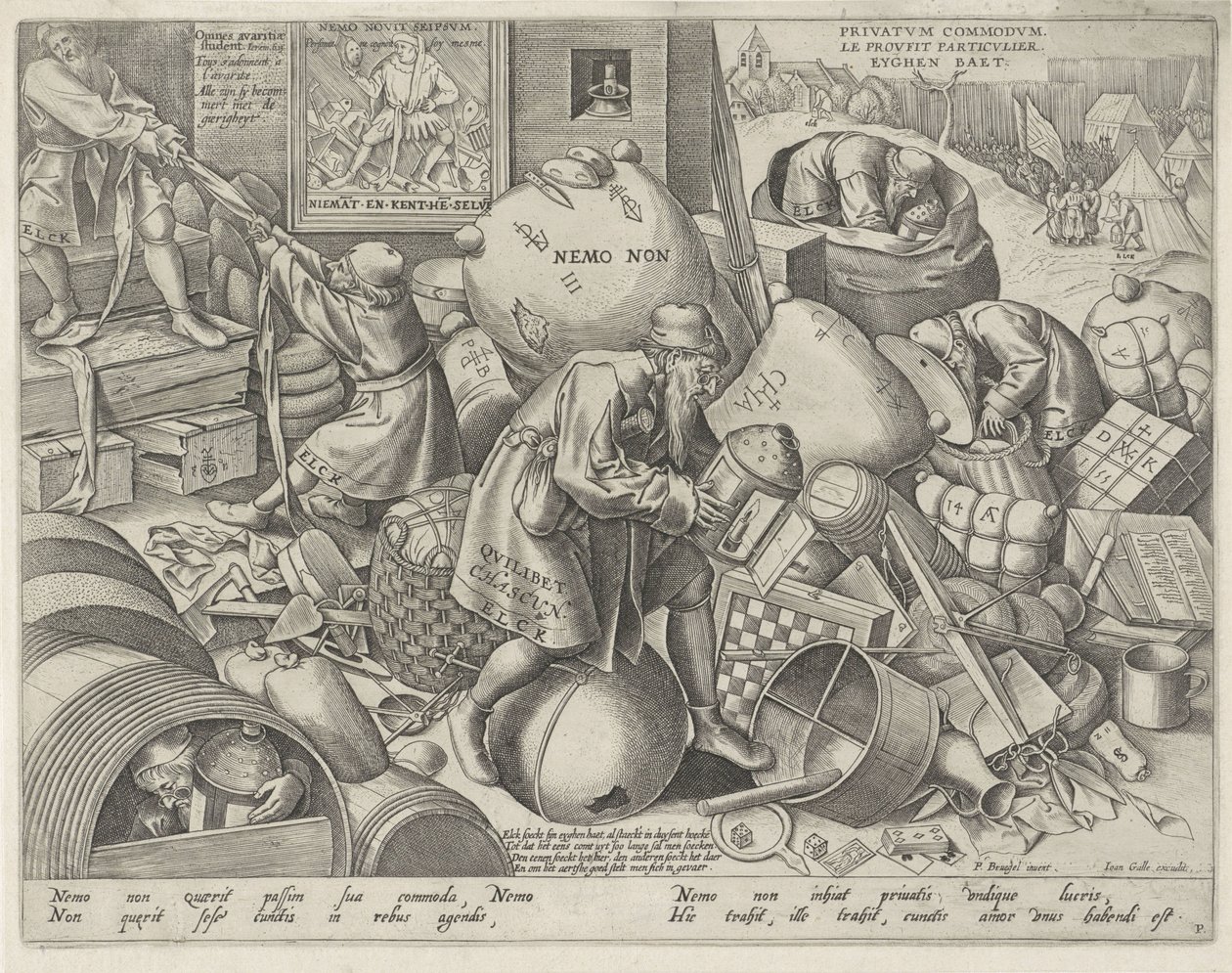 Alegorie sobectví Elck (název na objektu) od Pieter van der Heyden