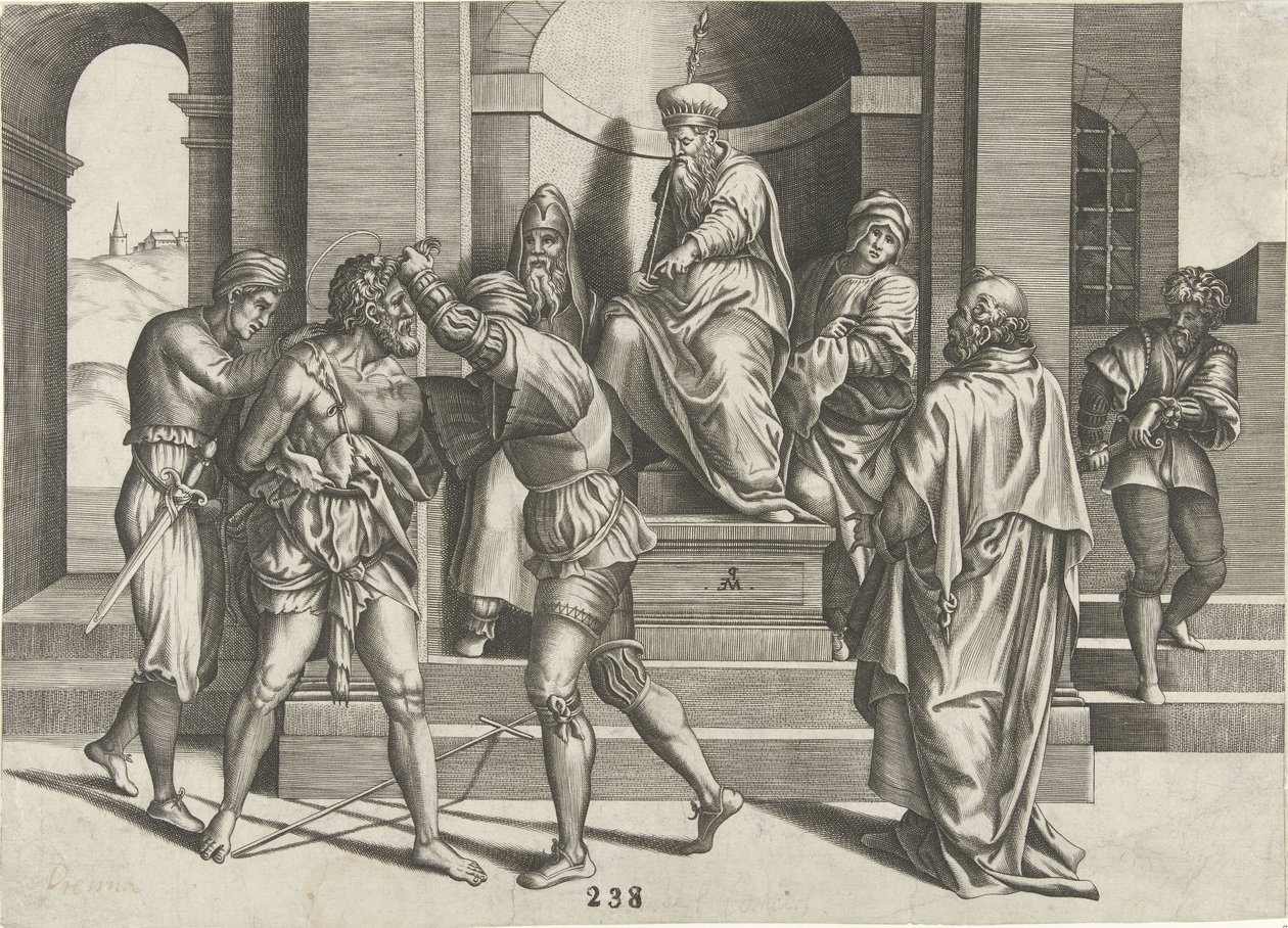 Uvěznění Jana Křtitele od Pieter van der Heyden