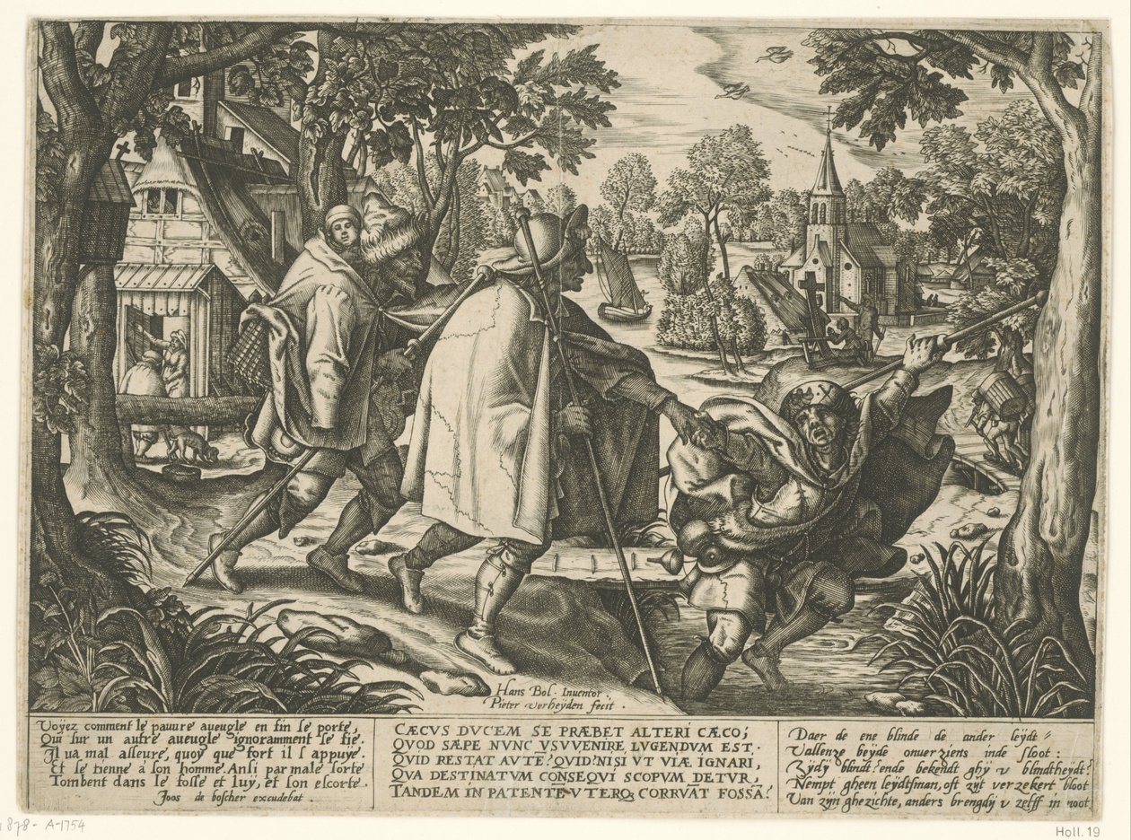 Podobenství o dvou slepých lidech od Pieter van der Heyden