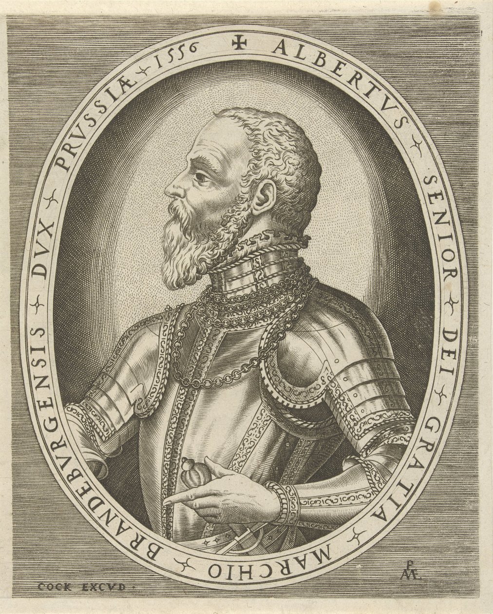 Portrét Albrechta Friedricha, markraběte Braniborského Portréty panovníků (název série) od Pieter van der Heyden