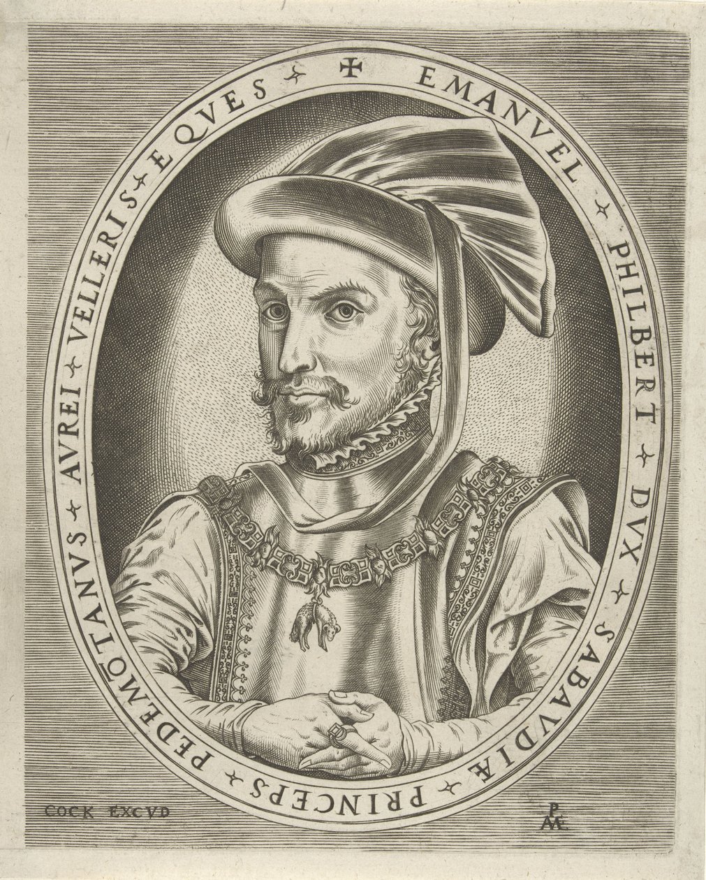 Portrét Emanuela Philiberta, vévody Savojského Portréty panovníků (název série) od Pieter van der Heyden