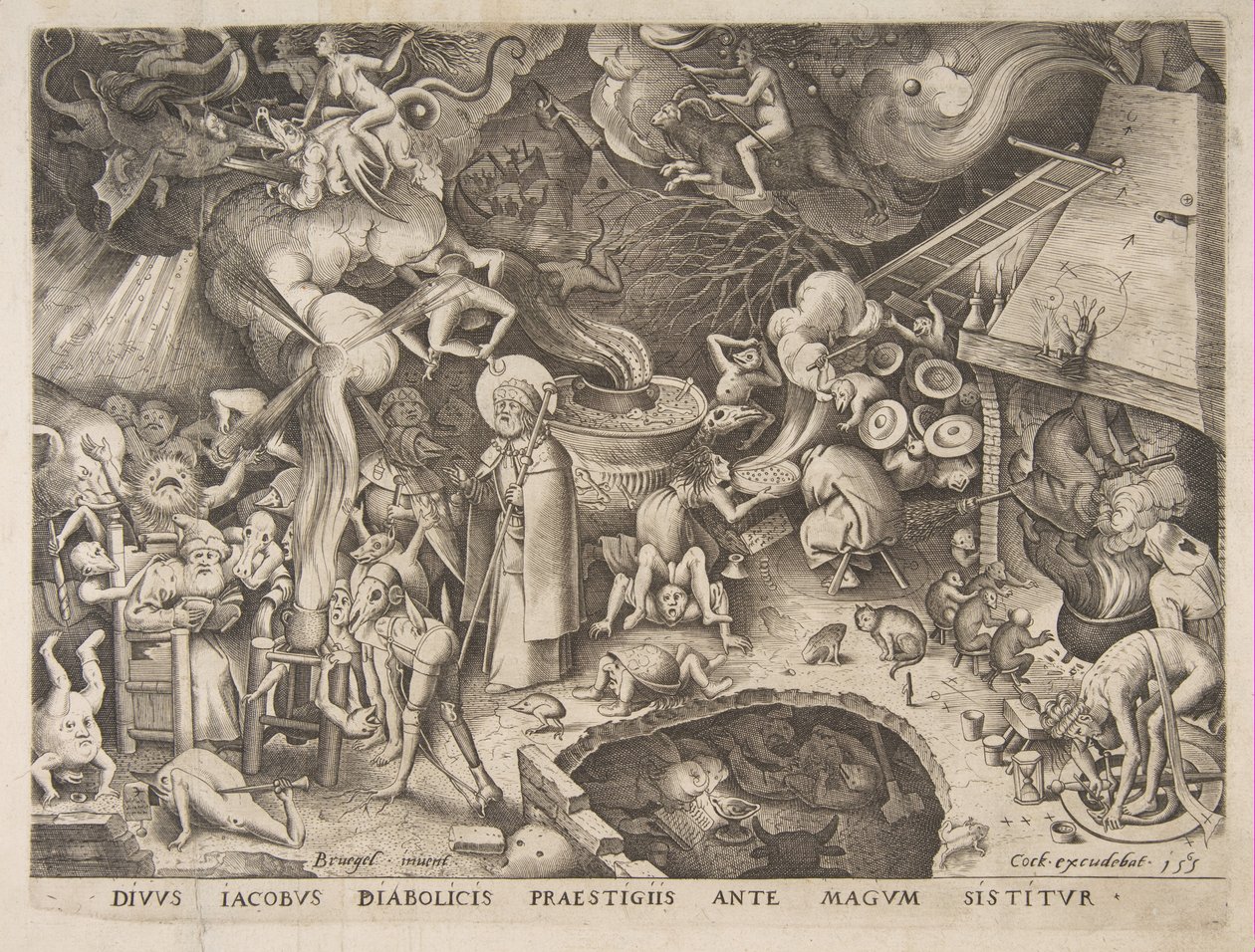 Svatý Jakub a kouzelník Hermogenes, 1565. od Pieter van der Heyden