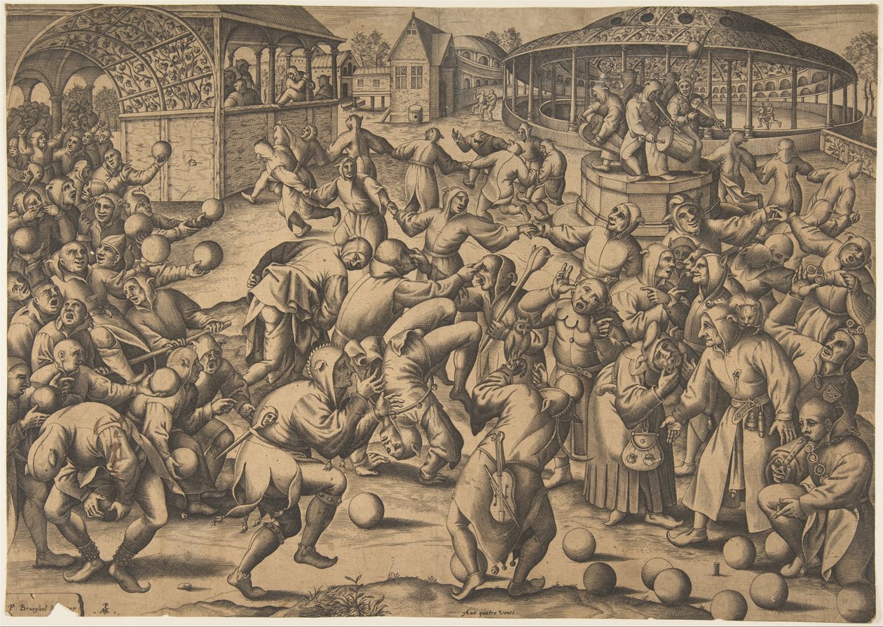 Festival bláznů, po roce 1570. od Pieter van der Heyden