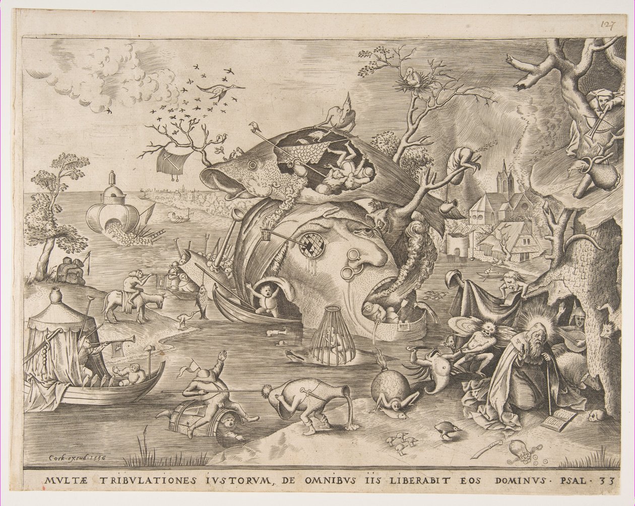 Pokušení svatého Antonína, 1556. od Pieter van der Heyden