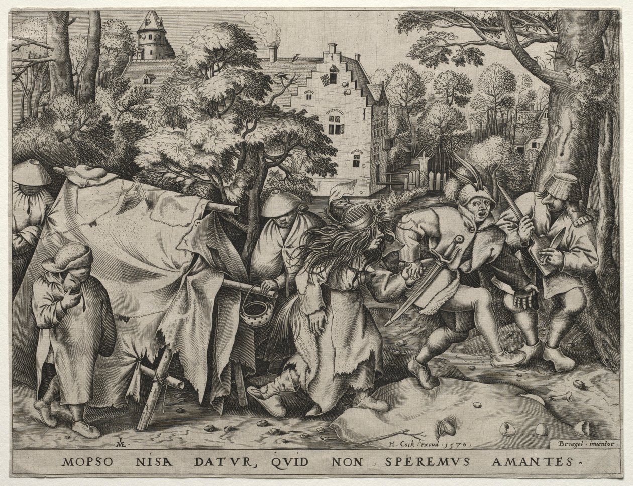 Svatba Mopsa a Nisy, 1570. od Pieter van der Heyden