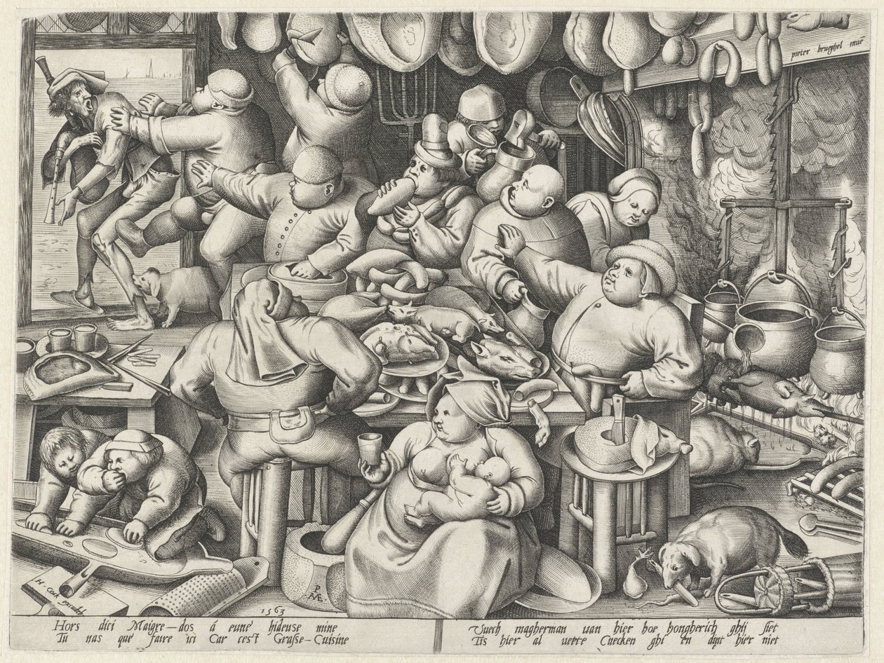 mastná kuchyně Štíhlá kuchyně a mastná kuchyně (název série) od Pieter van der Heyden