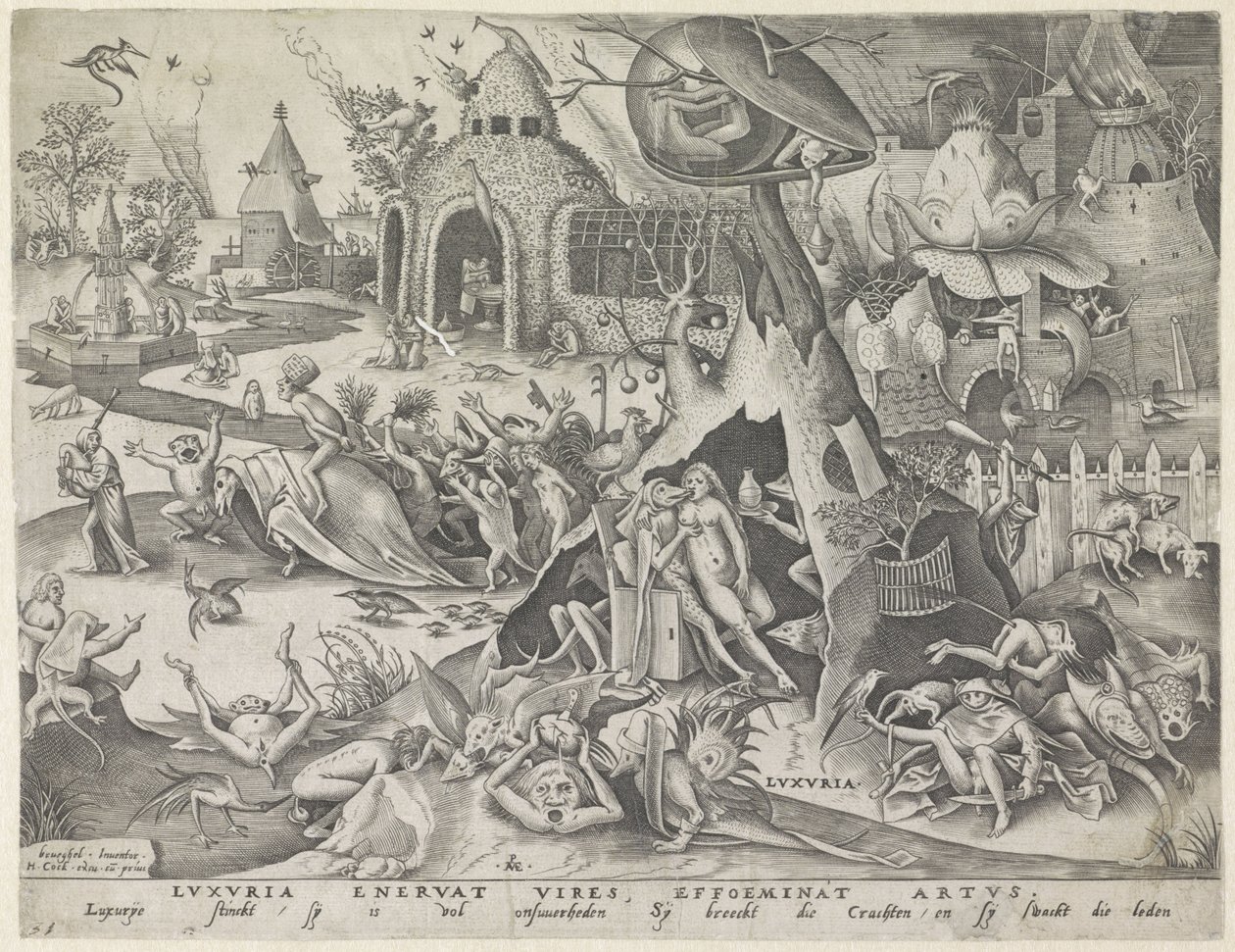 chtíč Luxuria (název na objektu) Sedm smrtelných hříchů (název série) od Pieter van der Heyden
