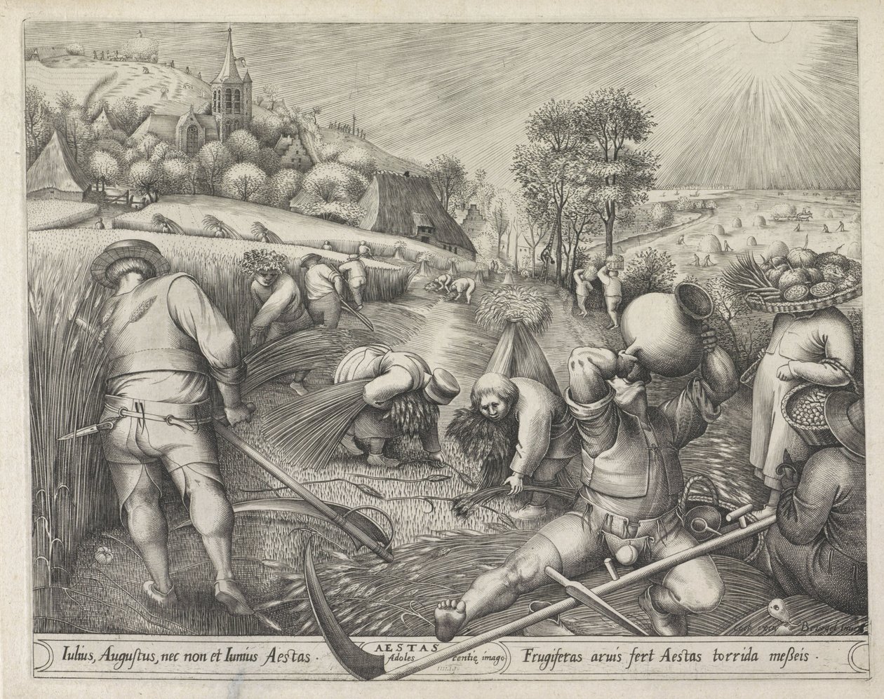Léto Aestas (název na objektu) The Four Seasons (název série) od Pieter van der Heyden