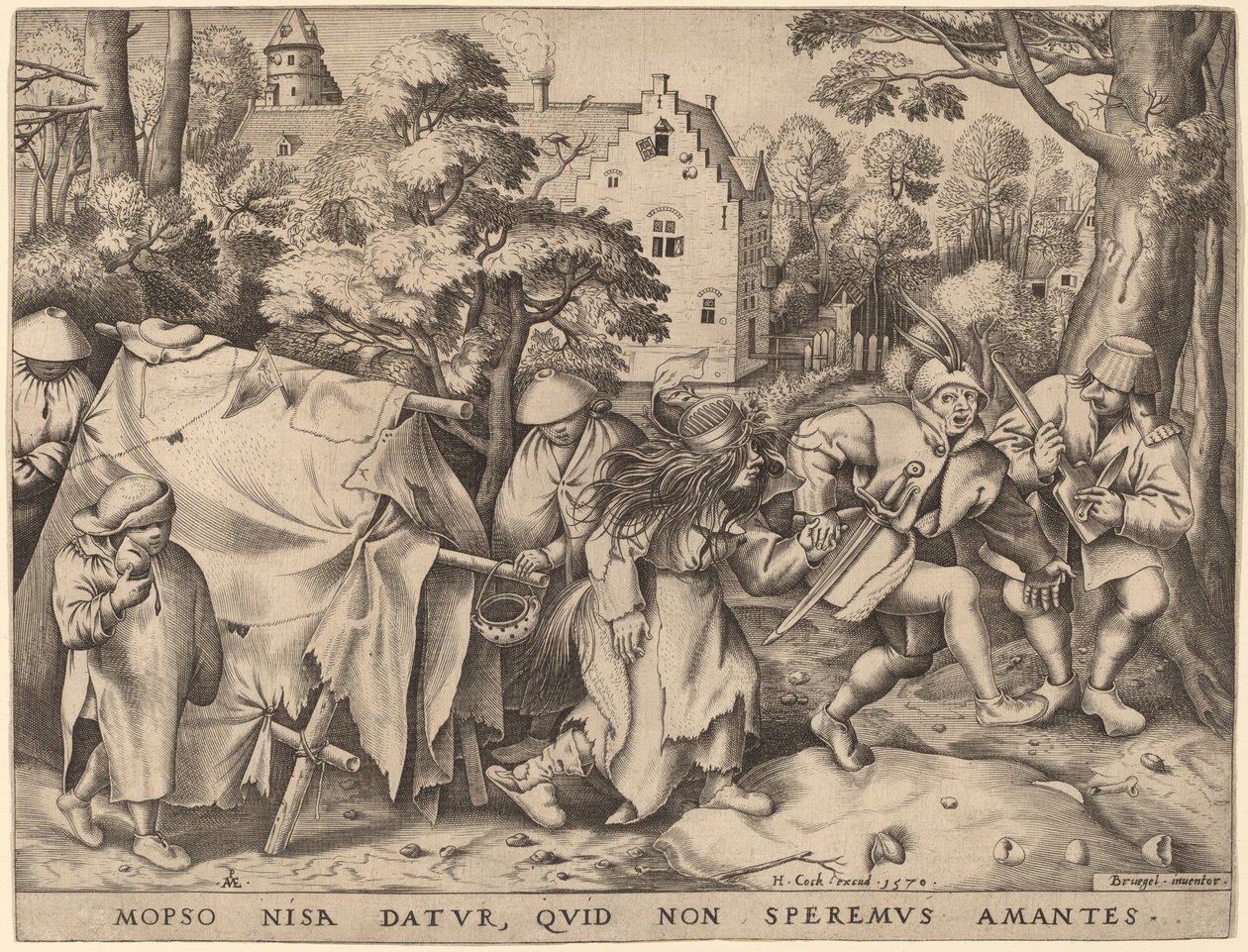Svatba Mopsuse a Nisy od Pieter van der Heyden after Pieter Bruegel the Elder