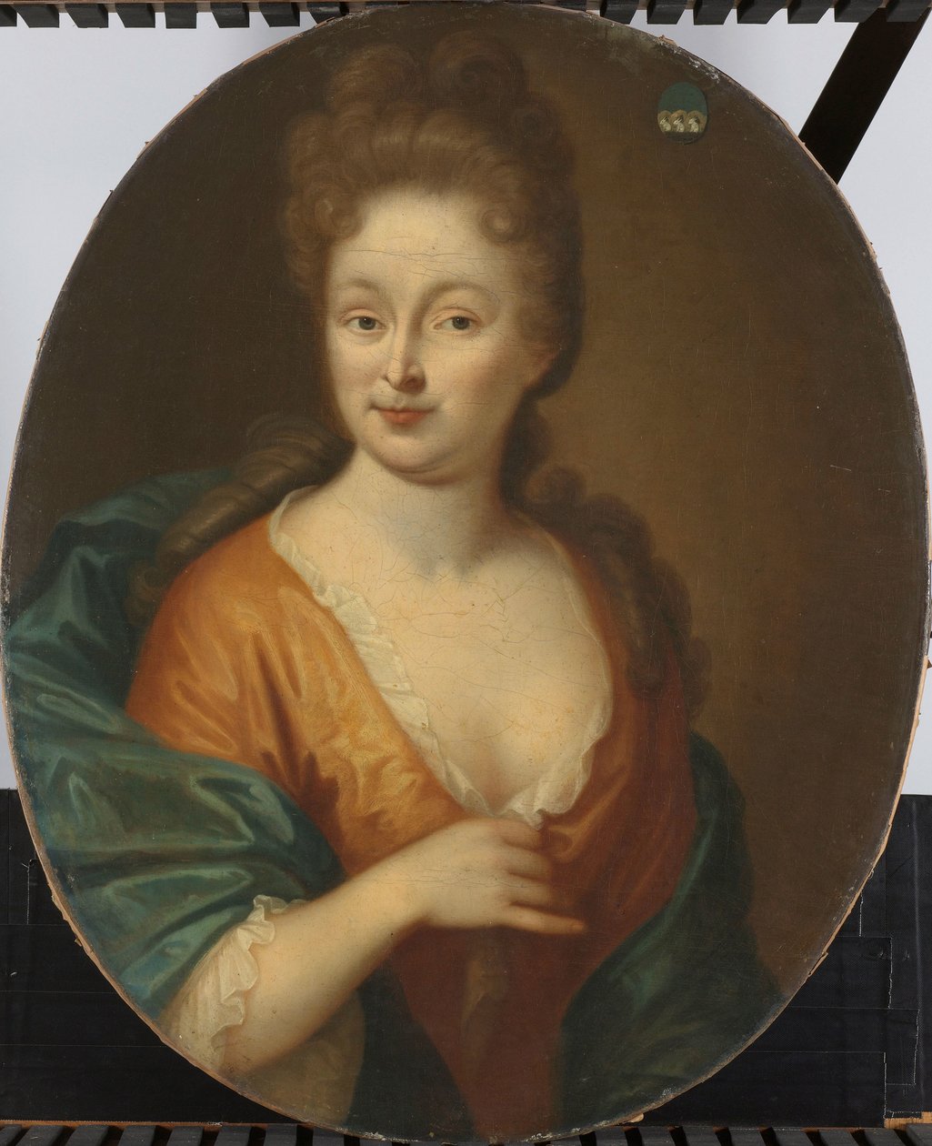 Portrét ženy, možná Elisabeth Hollaer, manželka Theodorus Rijswijk od Pieter van der Werff (attributed to)