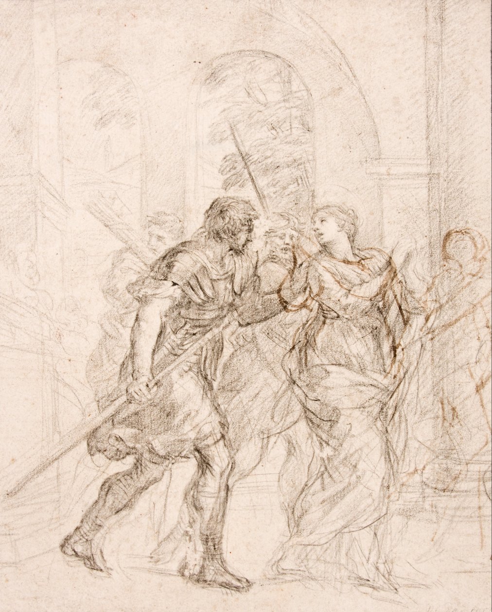 Svatá (Martina) vedena k jejímu mučednictví od Pietro da Cortona