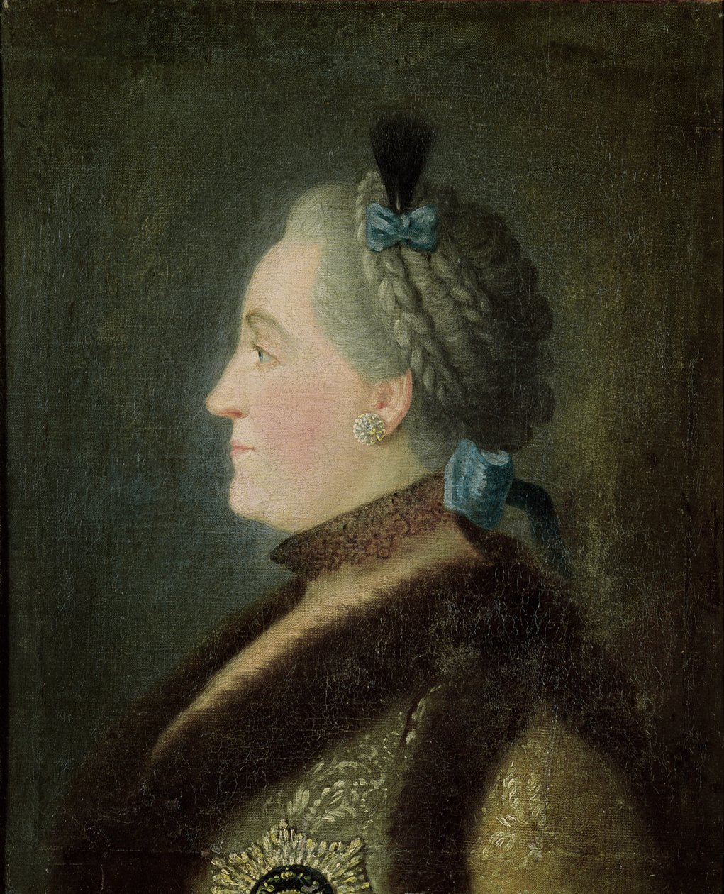 Portrét Kateřiny II (1729-1796) z Ruska, podle obrazu Dimitri Gregorievich Levitsky (1735-1822) od Pietro Antonio Rotari